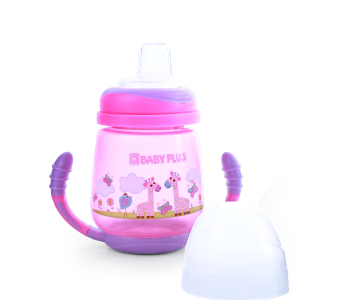 Baby Plus BP7269 Baby Training Cup With Soft Spout - Multi-Color in KSA