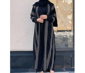 0909 Kayan High Quality Arab Fashion 60 Sized Abaya For Women - Black in KSA