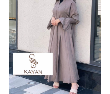 7394 Kayan High Quality Arab Fashion 58 Sized Abaya For Women - Beige in KSA