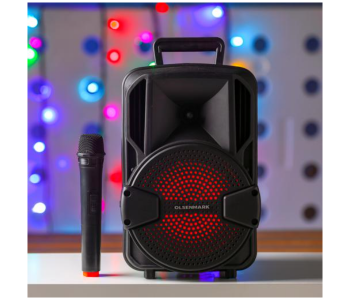 Olsenmark OMMS1283 8000Watts 1800mAh 8 Inch Rechargeable Party Speaker - Black in KSA