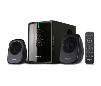 Impex IX MUSIC R BL HT 2103 2.1 Channel 40 Watts Multimedia Speaker System - Black in KSA