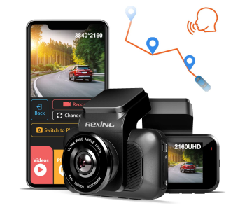 Rexing V5 Plus Built In GPS Dash Camera - Black in OMAN