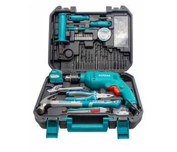 Express Delivery - Total THKTHP1152 115 Pcs 680w Impact Drill Tools Set With Small Accessories Included - Blue - ID 110171