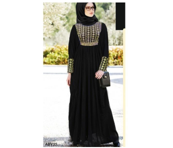 Express Delivery - BY01 Casual and Fashionable 58 Sized Abaya for Women - Black - ID 109352