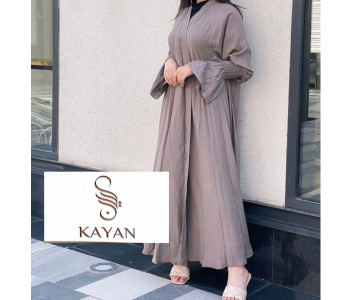 7394 Kayan High Quality Arab Fashion 54 Sized Abaya For Women - Beige in KSA