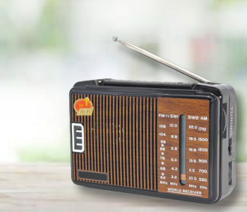 32241B Radio With Hi Fi Speaker - Brown in KSA