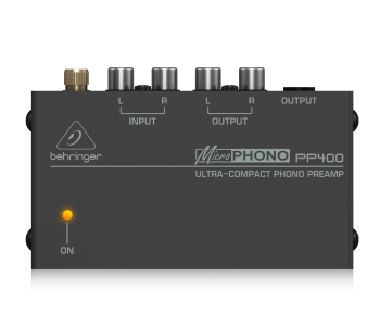 Behringer Microphono PP400 Ultra-Compact Phono Preamp - Black in UAE