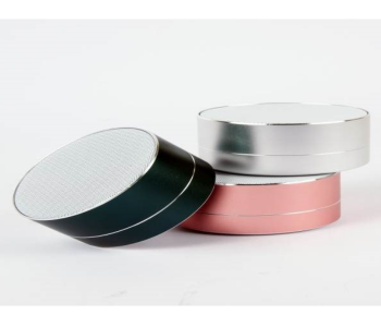 Express Delivery - VTS118 Round Shaped Bluetooth Speaker - Silver - ID 111572