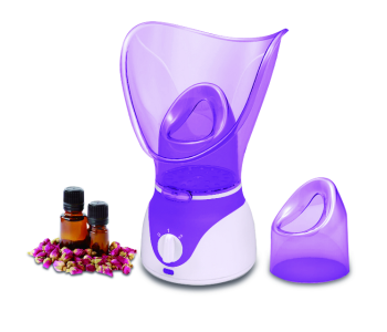 Express Delivery - Hamilton HT-412 Facial Steamer - White and Purple - ID 111228