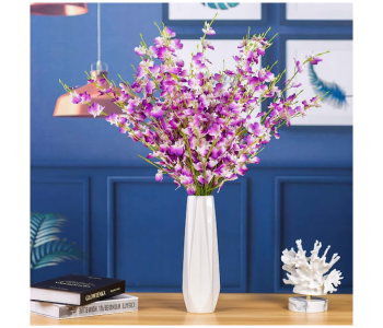 Express Delivery - GTC 22000770 Orchids Artificial Flowers for Home Indoor Outside Garden Wedding Vase Decoration - Purple - ID 112725