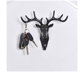 Express Delivery - GTC 22000783 Deer Head Antlers Hook for Hanging Key - Grey - ID 112712