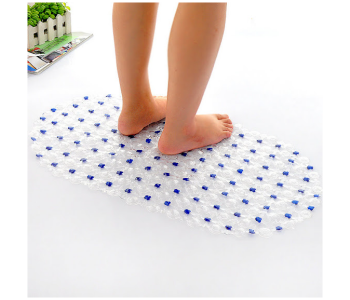 Express Delivery - GTC 22000710 Non Slip Bath Tub Shower Mat with Drain Holes and Suction Cups - White - ID 112668