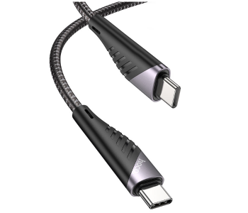 Express Delivery - Hoco U95 Freeway Charging Data Cable 60W For Type-C To Type-C - Black - ID 113088