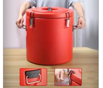 Express Delivery - VT3035 8 Litre Double Layered Stainless Inner Water Barrel - Red - ID 111542