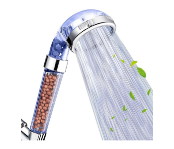 Express Delivery - GTC 22000706 High Pressure Water Saving Showerhead with Filter Beads and Handheld Spray - Silver - ID 112672