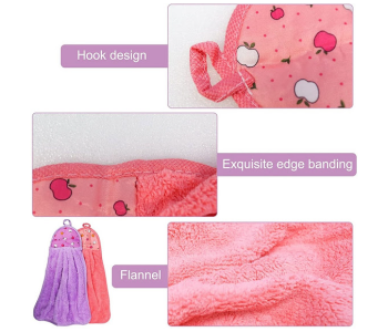 Express Delivery - GTC 22000702 4 PCS Hanging Hand Towel for Kitchen and Bathroom with Hanging Loop - Pink - ID 112676