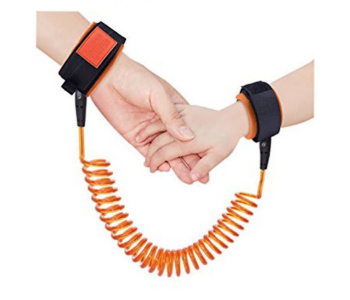 Express Delivery - GTC 22000667 1.5m Kids Anti Lost Protection Wristband -  Black and Orange - ID 112139