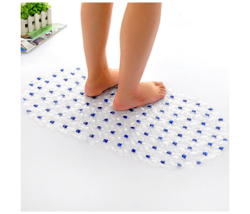 Express Delivery - GTC 22000707 Non Slip Bath Tub Shower Mat with Drain Holes and Suction Cups - Purple - ID 112671