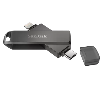New Arrivals For SanDisk SDIX70N-256G-GN6NE 256GB iXpand Flash Drive Luxe for iPhone and Type-C - Black - ID 112998