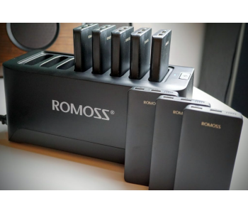 Express Delivery - Romoss VTS107 100Watts Charging Station with 10000mAh Power Bank - Black - ID 111581