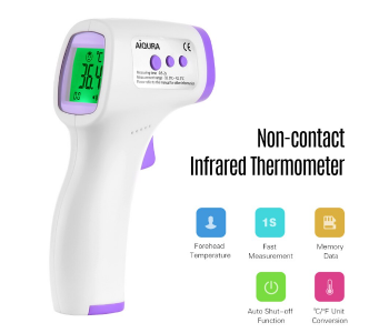 Express Delivery - LVM Infrared Forehead Thermometer - White - ID 111685