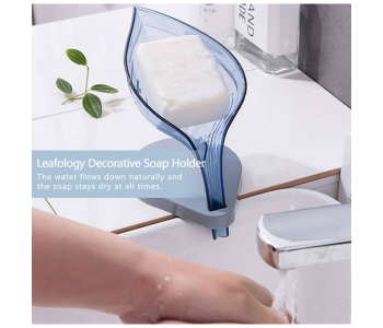 Express Delivery - GTC 22000723 Leaf Shape Self Draining Bar Soap Holder - Purple - ID 112655