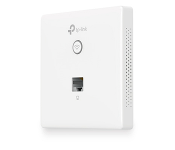 TP-Link EAP115-Wall 300Mbps Wireless N Wall-Plate Access Point - White Front View - ID 111991