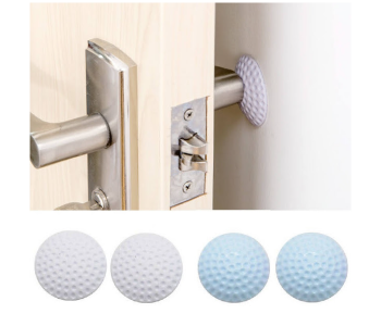 Express Delivery - GTC 22000757 2 Pcs Rubber Self Adhesive Wall and Door Handle Protector - Blue - ID 112737