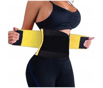 Express Delivery - GTC 22000789 Large Size Waist Cincher Corset Breathable Trainer Belt for Women - Yellow - ID 112706