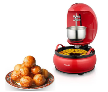 Saachi NL-SB-1010-RD Sweet Ball Dumplings Maker With Stainless Steel Dough Tank - Red in UAE