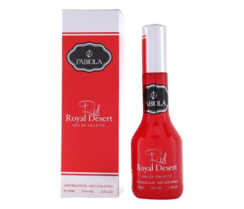 Fabiola 100ml Red Royal Desert Eau De Toilette Natural Spray - Red in KSA