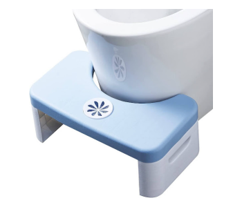 Express Delivery - GTC 22000697 Toilet Step Stool With Freshner - Blue and White - ID 112681