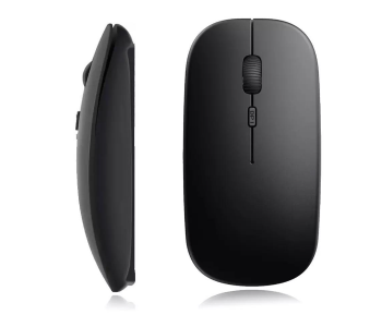 4D Slim 2.4 Ghz Wireless Mouse - Black in KSA