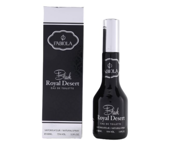 Fabiola 100ml Black Royal Desert Eau De Toilette Natural Spray - Black in KSA