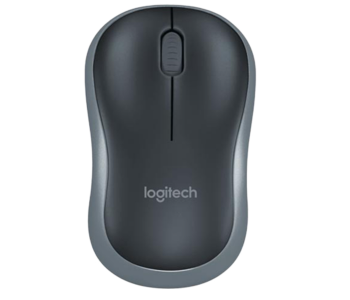 Express Delivery - Logitech M185 Wireless Comfort Mouse - Black and Grey - ID 111967