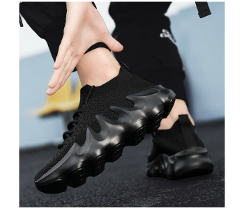 Unisex Sneaker Outdoor Casual Sports Shoes EU 39 - Black in KSA