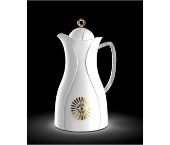 Milton Vaccum Flask Arabic Design - White in KSA