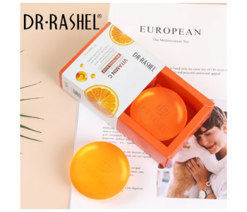 Express Delivery - Dr Rashel DRL-1545 100g Vitamin C Brightening Deep Cleansing Even Skin Tone Soap - ID 114148