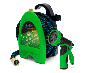 Garden Hose With Hose Reel - Black And Green in UAE