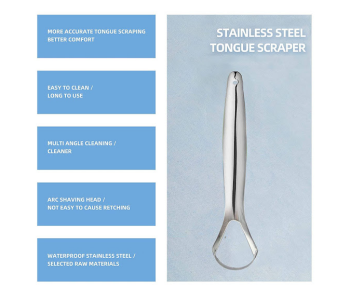 Express Delivery - GTC Stainless Steel Tongue Cleaners - Silver - ID 114761