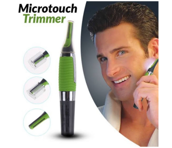 Express Delivery - GTC Nose, Ear And Eyebrow Professional Hair Trimmer For Men - Black And Green - ID 114722