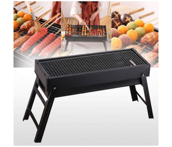 Express Delivery - GTC Portable Stainless Steel Barbecue Charcoal Grill Maker - Black - ID 114780