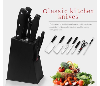 Express Delivery - GTC Waterproof Plastic Kitchen Knife Holder - Black - ID 114795