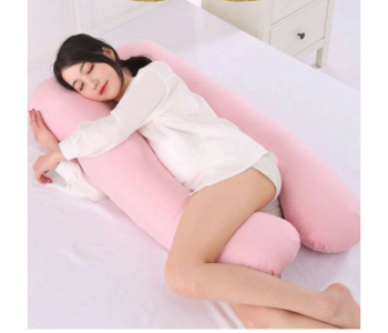 Express Delivery - Pregnancy Pillow with 5 Area Support for Women - Pink - ID 115273