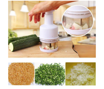 Express Delivery - GTC Manual Hand Food Chopper Dicer - White - ID 114738