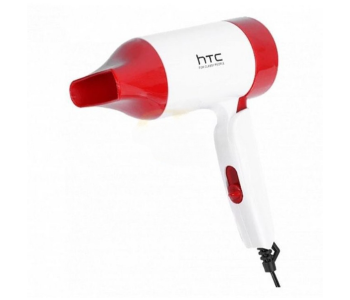 Express Delivery - HTC Supper Turbo High Quality Hair Dryer - White and Red - ID 114542