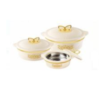 UTC HP1239100 Royale Stylish Insulated Casserole - Gold And White in KSA