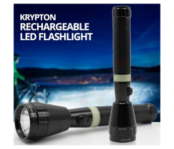 Krypton KNFL5028 800mAh Rechargeable LED Flashlight - Black in KSA