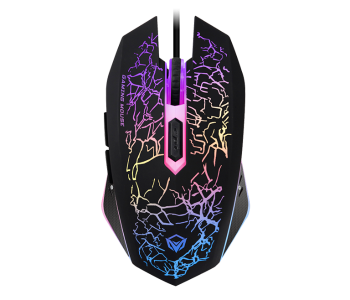 Express Delivery - Meetion MT-M930 USB Corded Backlit Mouse - Black - ID 116640