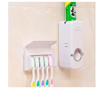 RMN JA154 Combo Of 3 Pieces Toothpaste Dispenser - White in KSA